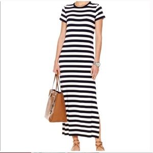 Michael Kors Striped T-Shirt Maxi Dress XS
